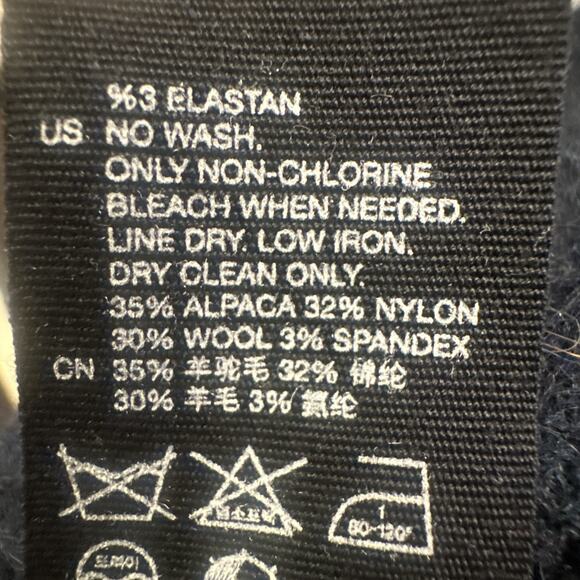 Stockholm Atelier & Other Stories Women S Sweater Wool Alpaca Blend Slits Blue - Picture 5 of 7